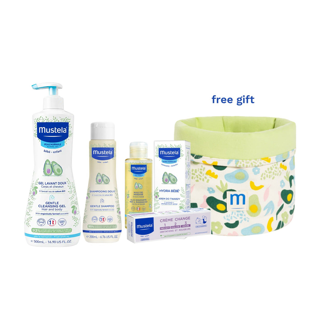 Mustela My Baby Basket 5 Essential Baby Care Products